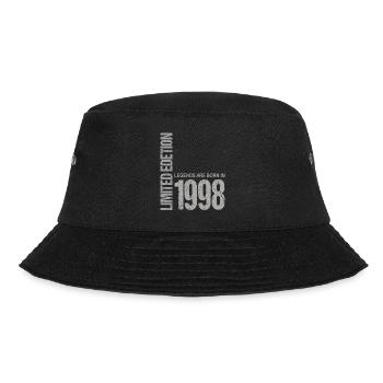 25. Geburtstag Damen Herren 25 Jahre 1998 Lustig - Bucket Hat - Schwarz - Vorne - Lela (165cm)