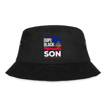 Haiti Haitian Flagge Vater Kind I Geschenk - Bucket Hat - Schwarz - Vorne - Lela (165cm)