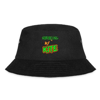 Schwerelosigkeit Kitesurfen Kiten für Kiter - Bucket Hat - Schwarz - Vorne - Lela (165cm)