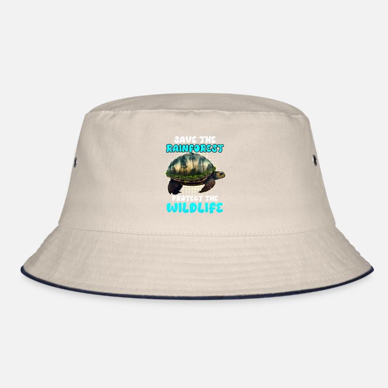 Save the rainforest Wildlife Conservation Bucket Hat