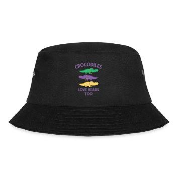 Mardi Gras Carnival Crocodile Beads Wildlife - Bucket Hat - black - Front - Lela (165cm)