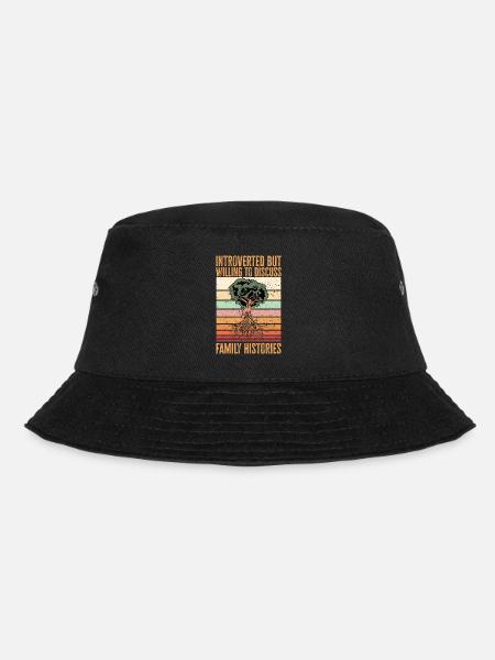 Genealogie Ahnenforschung Ahnenforscher - Bucket Hat - Schwarz