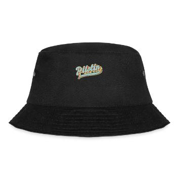 Flugzeug Vintage Pilotin - Bucket Hat - Schwarz - Vorne - Lela (165cm)