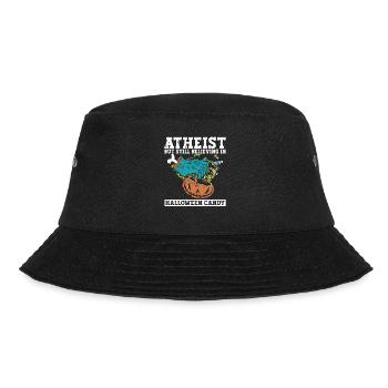 Atheist Atheism Anti Church Halloween - Bucket Hat - black - Front - Lela (165cm)