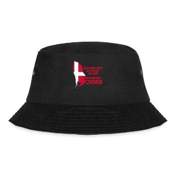 Ringkøbing Fjord Dänemark Flagge - Bucket Hat - Schwarz - Vorne - Lela (165cm)