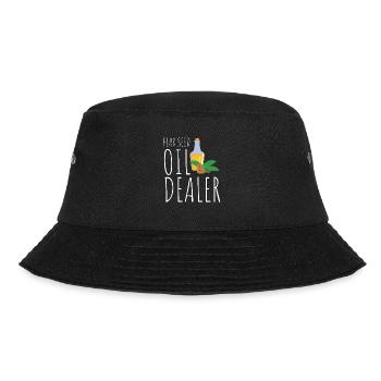 Superfood Flax Oil - Bucket Hat - Schwarz - Vorne - Lela (165cm)