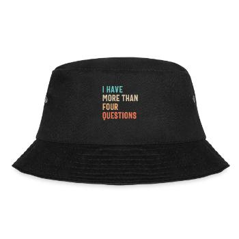 Vier Fragen? Pfft! Ich habe mehr - Bucket Hat - Schwarz - Vorne - Lela (165cm)