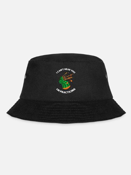 Dudelsack Zitat für Schotte und Dudelsackmusiker - Bucket Hat - Schwarz