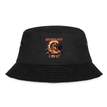 Ich mag Archeologie - Bucket Hat - Schwarz - Vorne - Lela (165cm)