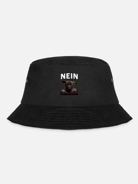 Statement Malinoi, Nö Fun, Einfach Nö, Nein - Bucket Hat - Schwarz