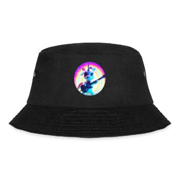 Une drôle de licorne avec guitare électrique et arc-en-ciel - Bob - noir - Devant - Lela (165cm)