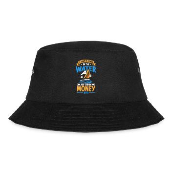 Boating Dad Boat Captain Pontoon Sailor Cruising - Bucket Hat - black - Front - Lela (165cm)