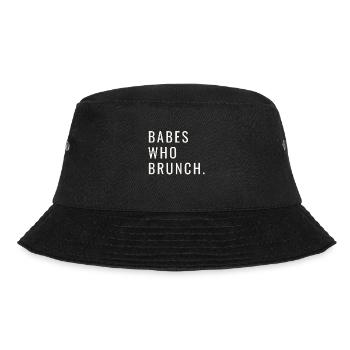 Babes Who Brunch Squat - Bucket Hat - Schwarz - Vorne - Lela (165cm)