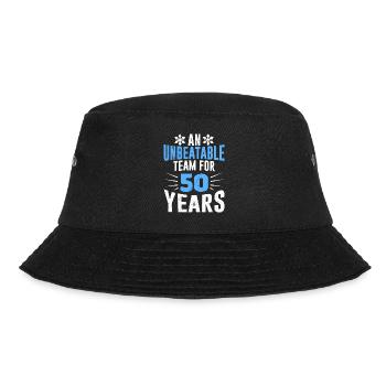 50 years of a team Golden wedding anniversary - Bucket Hat - black - Front - Lela (165cm)