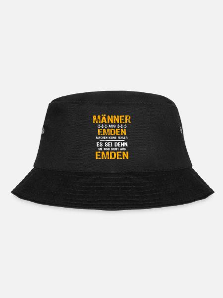 Emden Sprüche Emdener - Bucket Hat - Schwarz