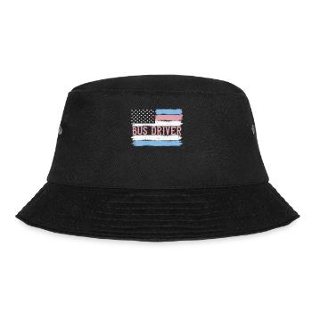 US Pride School Bus Driver Busman Gift Idea - Bucket Hat - Schwarz - Vorne - Lela (165cm)