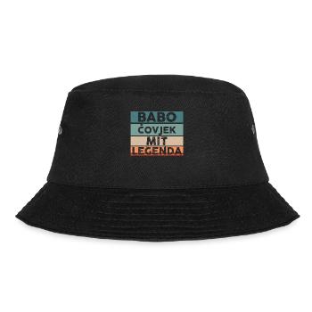 Babo Bosnien Vater Bosnischer Papa Balkan Bosna - Bucket Hat - Schwarz - Vorne - Lela (165cm)
