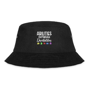 Autism awareness - abilities predominate - Bucket Hat - black - Front - Lela (165cm)