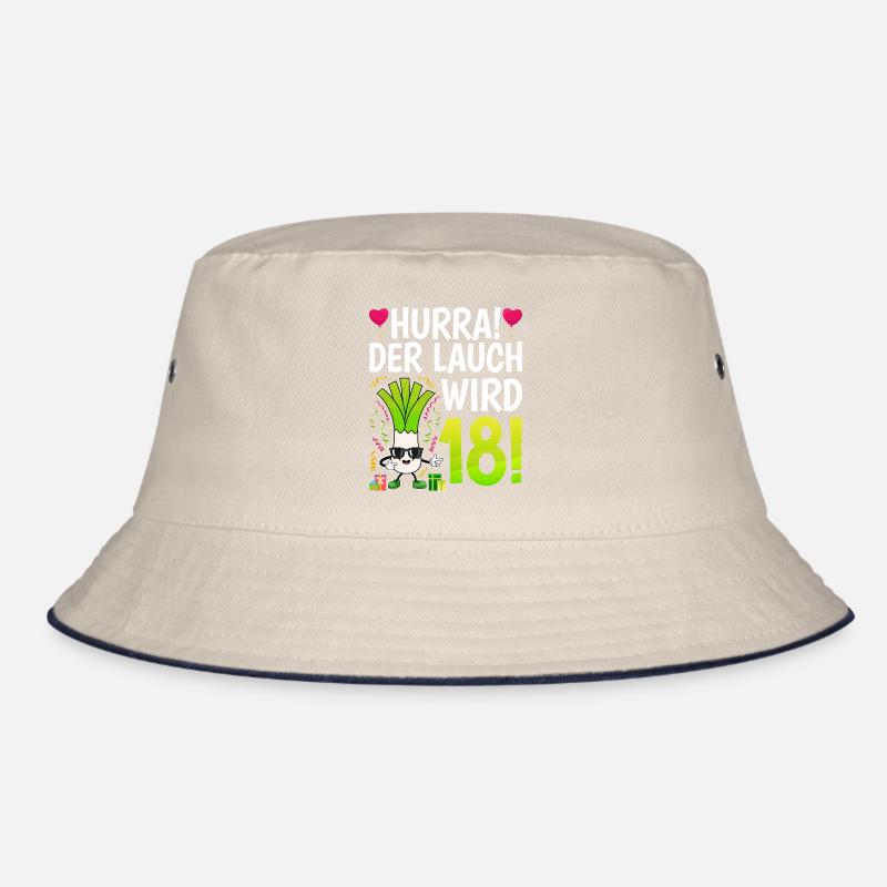 Hurra der Lauch wird 18 Geburtstag Bucket Hat