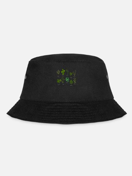 Kräuter Arten Pflanzen Lustig Gartenarbeit Pflanze - Bucket Hat - Schwarz