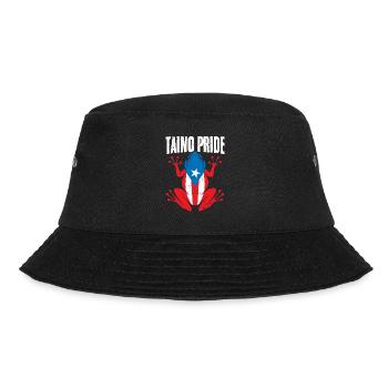 Taino Pride Awesome Puerto Rican Coqui A Puerto - Bucket Hat - black - Front - Lela (165cm)