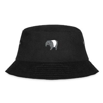 Kawaii Tapir - Bucket Hat - Schwarz - Vorne - Lela (165cm)