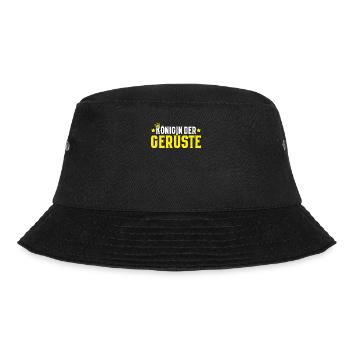 Gerüstbauer Gerüstbau Gerüstmonteur Scaffolder - Bucket Hat - Schwarz - Vorne - Lela (165cm)