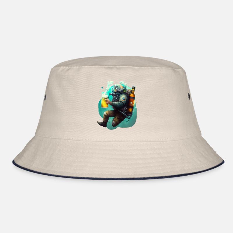 Beer diver funny and cool Bucket Hat