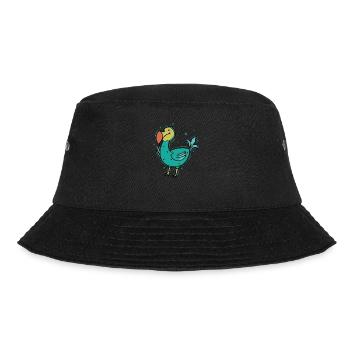 Dodo Bird aus Mauritius - Bucket Hat - Schwarz - Vorne - Lela (165cm)