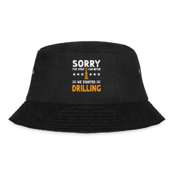 Lustiges Ölfeldarbeiter Kostüm - Bucket Hat - Schwarz - Vorne - Lela (165cm)