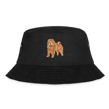 Chow Chow Hund - Bucket Hat - Schwarz - Vorne - Lela (165cm)