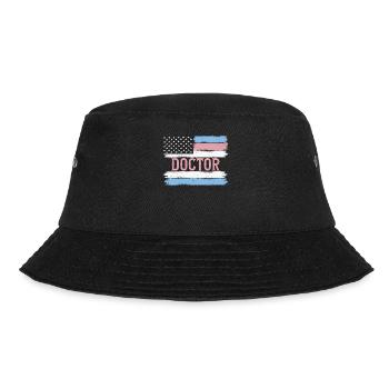US Pride Physician Medic Doc Gift Idea - Bucket Hat - Schwarz - Vorne - Lela (165cm)