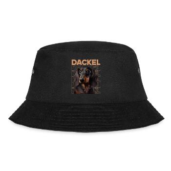 Rauhaardackel Dachshund Hund Hunde Welpe Dackel - Bucket Hat - Schwarz - Vorne - Lela (165cm)