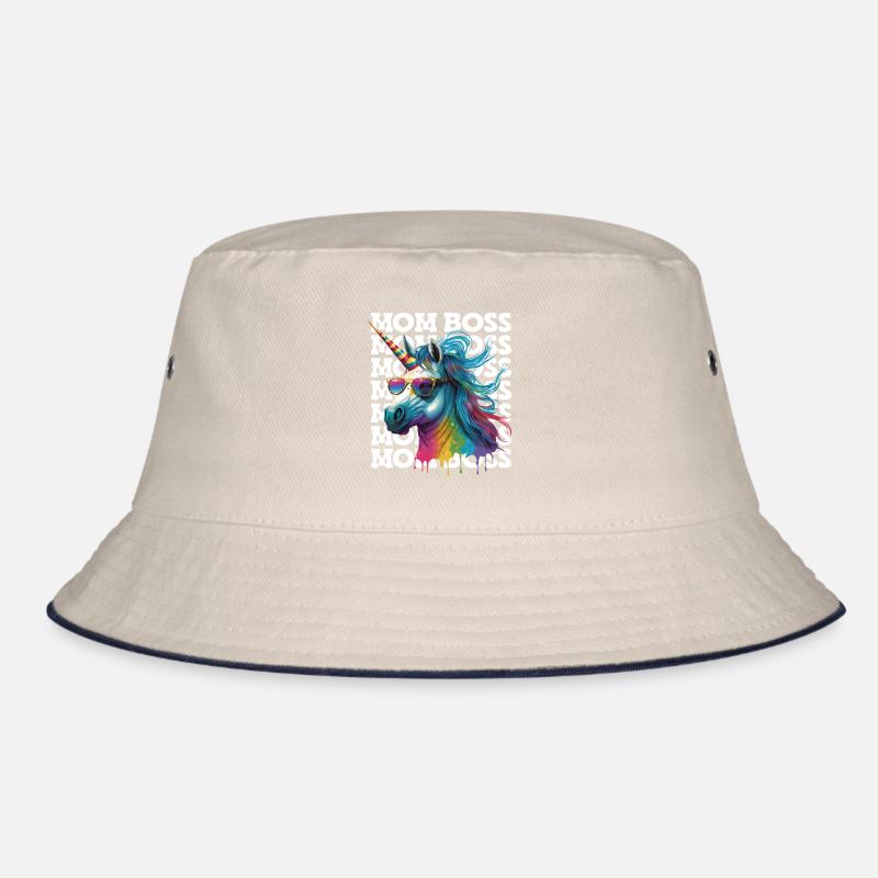 Mama Boss Einhorn Muttertag starke Mama Bossy Bucket Hat