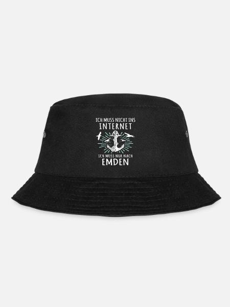 Emdener Urlaub Emden - Bucket Hat - Schwarz
