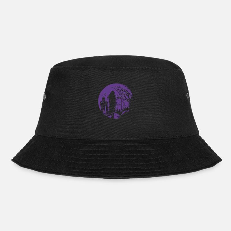 Goth geht über Friedhof - Gothic Grufti - Bucket Hat - Schwarz