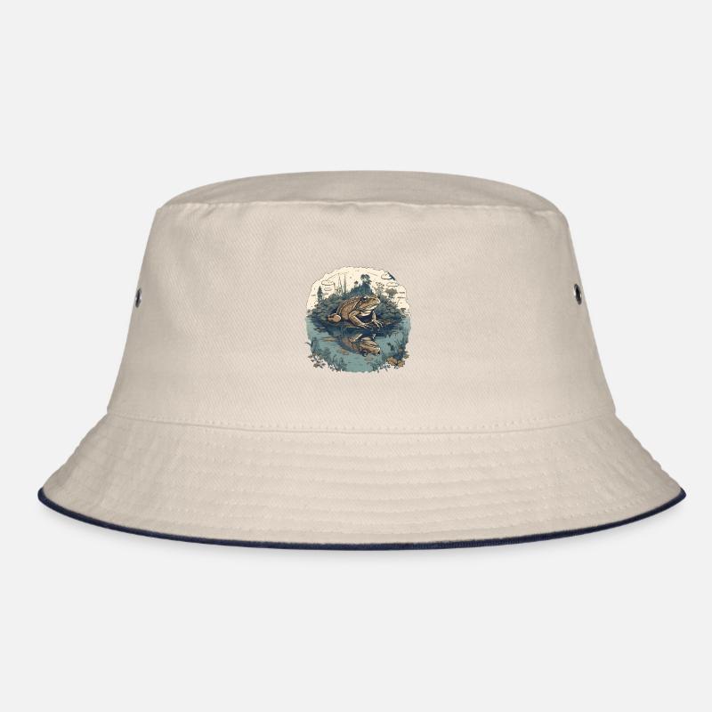 Kröte Am Teich Bucket Hat