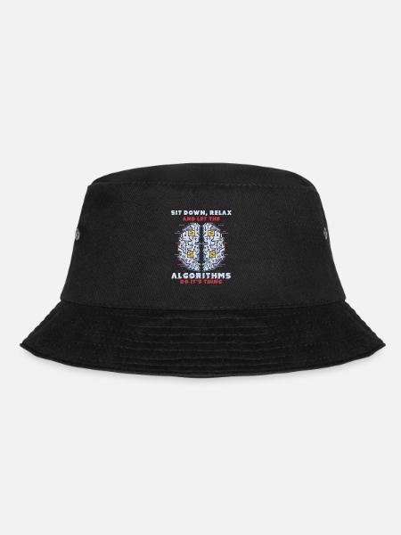 Computer Algorithm Programmer Artificial - Bucket Hat - black