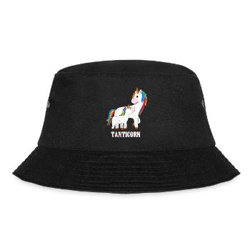 Einhorn cool Muttertag Tanten Einhörner - Bucket Hat - Schwarz - Vorne - Lela (165cm)