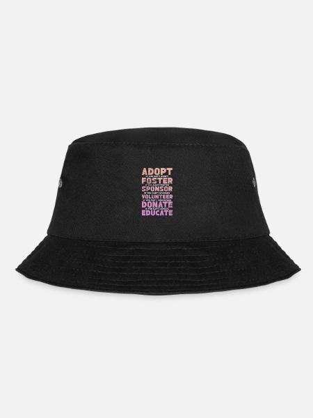Animal Rescue Animal Welfare Animal Friend Gift - Bucket Hat - black