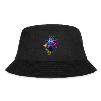 HUNDE DESIGN SPLASH ART I HUNDELIEBHABER - Bucket Hat - Schwarz - Vorne - Lela (165cm)