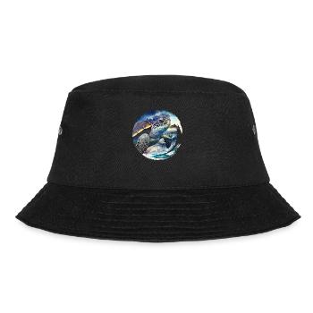 Save the Turtles Environmental Protection Ocean - Bucket Hat - black - Front - Lela (165cm)