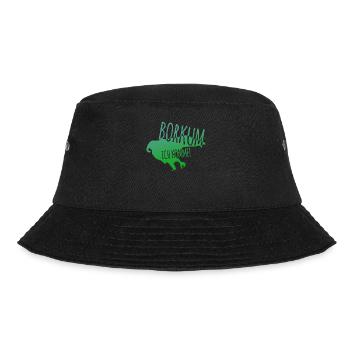 Borkum Urlaub - Bucket Hat - Schwarz - Vorne - Lela (165cm)