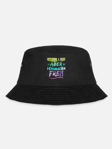 Geschieden und Pleite aber Frei Scheidungsparty - Bucket Hat - Schwarz