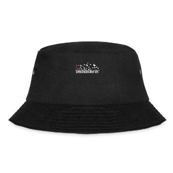 Dachdecker Kollegin Schmetterlinge Dachdeckerin - Bucket Hat - Schwarz - Vorne - Lela (165cm)