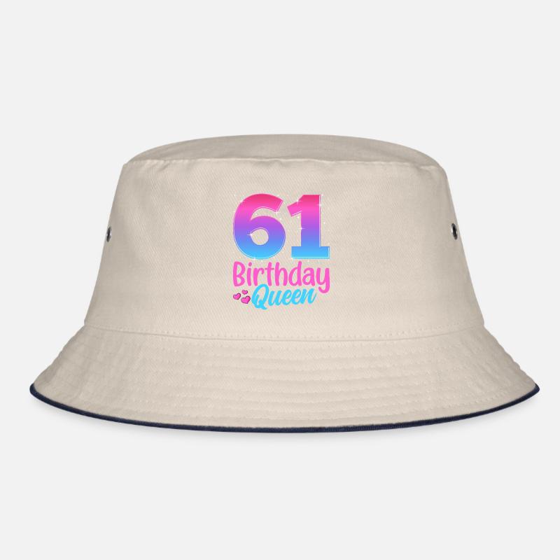 Birthday Queen 61 Geburtstag Bucket Hat