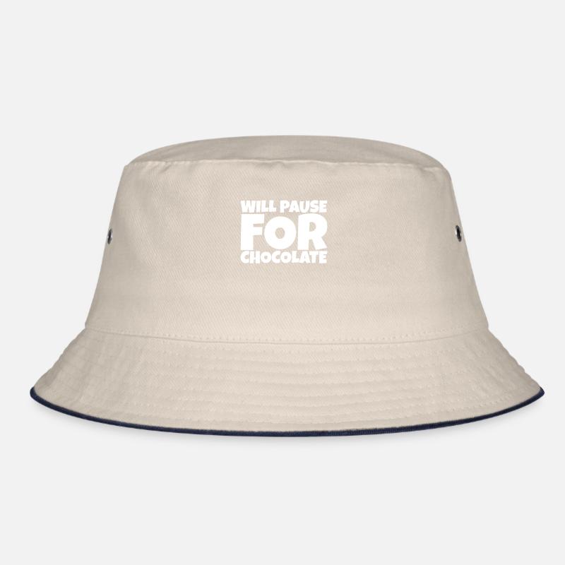 Funny Humorous Ironic Chocolate Lover Gift Bucket Hat