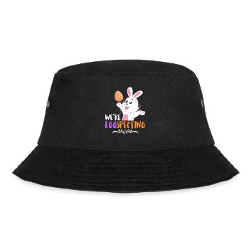 Egg-Specting Easter Bunny Easter Eggs Easter - Bucket Hat - black - Front - Lela (165cm)
