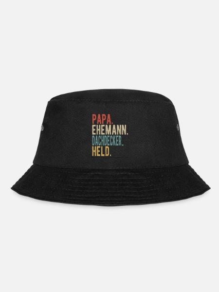 Dachdecker Papa Ehemann Held - Bucket Hat - Schwarz