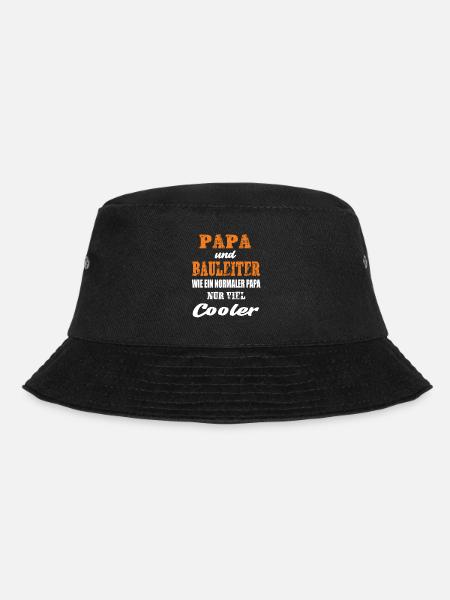 Papa und Bauleiter - Bucket Hat - Schwarz